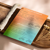 Holografische Gradient Lash Client Record Map Flyer