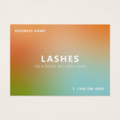 Holografische Gradient Lash Client Record Map Visitekaartje (Voorkant)