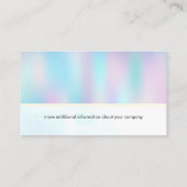 Holografische Gradiënt Visitekaartje (Achterkant)