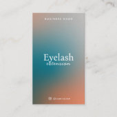 Holografische Gradiënt Wimper extensie Client Map Visitekaartje (Voorkant)