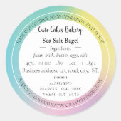 Holografische gradiëntkatoen Stickers van de leven (Voorkant)