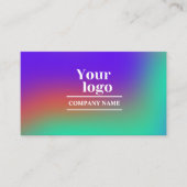 Holografische gradiëntscan om moderne vet te verbi visitekaartje (Voorkant)