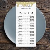 Holografische handtekening Modern Glam Gold Glitte Reclamekaart