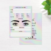 Holografische het eyelash uitbreidingen van het he visitekaartje (Bureau)