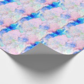 Holografische Iridescent Agate Pastel Moderne Marm Cadeaupapier (Hoek)