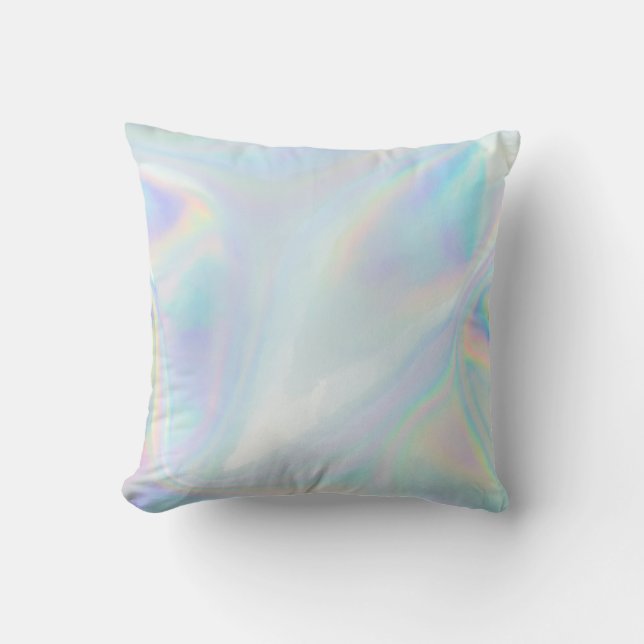 Holografische Iridescent Cute Modern Home Decor Kussen (Voorkant)