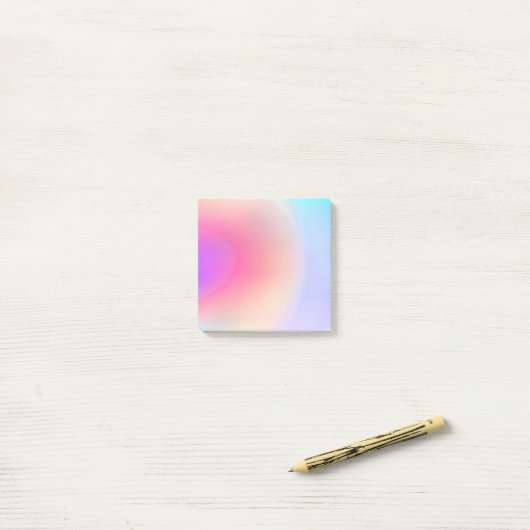 Holografische Iridescent Pastel Holo Post-it® Notes (Op bureau)