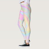 Holografische Iridescent Pastel Rainbow-Leggings Leggings (Links)