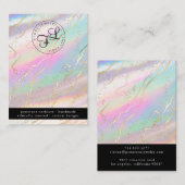 Holografische Iridiscerende Opal Hanger Displaykaa Visitekaartje (Voorkant / Achterkant)