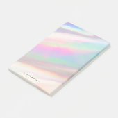 Holografische Iridische Opal Edelsteen Gepersonali Post-it® Notes (Schuin)