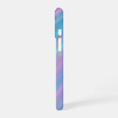 Holografische Iriserende Golven iPhone 16 Hoesje (Linkerkant)