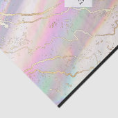 Holografische iriserende opaal edelsteen | Logo Tissuepapier (Detail)