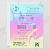 Holografische Iriserende Opal | Prijsfolder (Voorkant)
