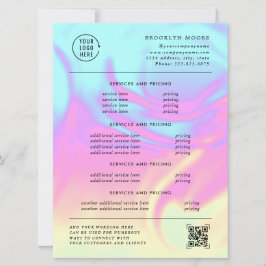 Holografische Iriserende Opal | Prijsfolder