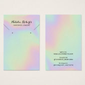 Holografische juwelen die Ketting verkennen Visitekaartje (Voorkant /achterkant)