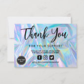 Holografische kalligrafie Dank u voor het mediumTu (Voorkant)