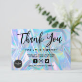 Holografische kalligrafie Dank u voor het mediumTu (Staand voorkant)