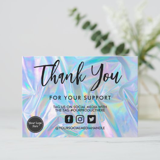 Holografische kalligrafie Dank u voor het mediumTu (Staand voorkant)