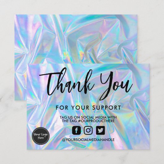 Holografische kalligrafie Dank u voor het mediumTu (Voorkant / Achterkant)