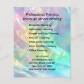 Holografische KANTOOR-reinigingsservice Flyer (Achterkant)