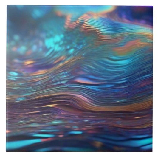 holografische keramische Tegel Tegeltje (Voorkant)