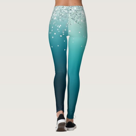 Holografische kerst Leggings (Achterkant)