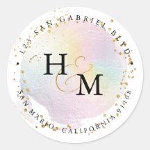 Holografische kleuren Gouden Schrift Ampersand