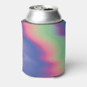 Holografische kleurrijke vlekken: psychedelische t blikjeskoeler (Blikje Achterkant)