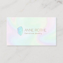 Holografische Kwarts Crystal Energy Healer Visitekaartje