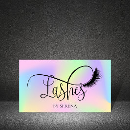Holografische Lashes Beauty Makeup Artist Holo Fol Visitekaartje