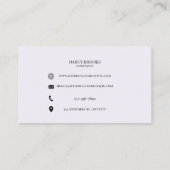 Holografische Lashes Esthetician Lash Tech Visitekaartje (Achterkant)