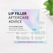 Holografische Lip Filler Aftercare Instructions Ka Visitekaartje (Bureau)