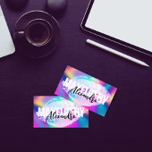 Holografische Lippen Glitter Make-up Artiest Beaut Visitekaartje