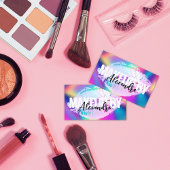 Holografische Lippen Glitter Make-up Artiest Beaut Visitekaartje