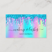 Holografische Logo QR-code Lash Makeup Hair Drives Visitekaartje (Voorkant)