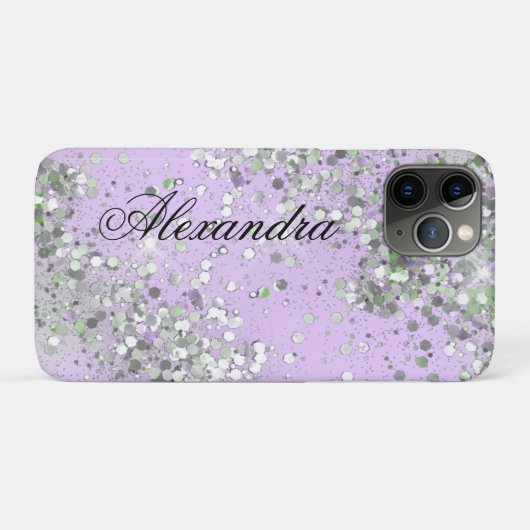 Holografische luxe bling Sparkle Glitter Custom Case-Mate iPhone Case (Achterkant (horizontaal))