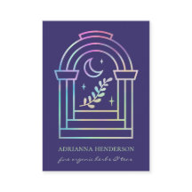 Holografische maan en Herb Mystical Boho Doorway