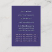 Holografische maan en Herb Mystical Boho Doorway Visitekaartje (Achterkant)