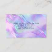 Holografische Make-up Haar SPA Nail Salon Visitekaartje (Achterkant)