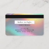 Holografische Metallic-creditcardstijl Visitekaartje (Achterkant)