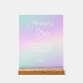 Holografische Mimosa Bar Acryl Bord (Voorkant)