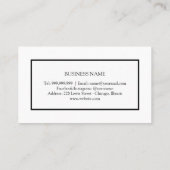 Holografische minimalistische loyaliteit visitekaartje (Achterkant)