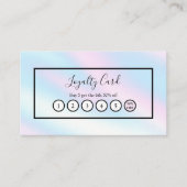 Holografische minimalistische loyaliteit visitekaartje (Voorkant)