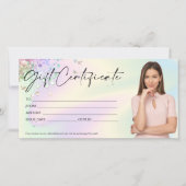 holografische moderne cadeaukaart toevoegen logo (Voorkant)