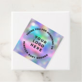 Holografische Moderne Dank Je Wel Ongebruikelijk Bedankjes Labels (In situ)