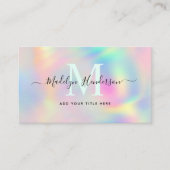 Holografische moderne unieke professionele QR-code Visitekaartje (Voorkant)