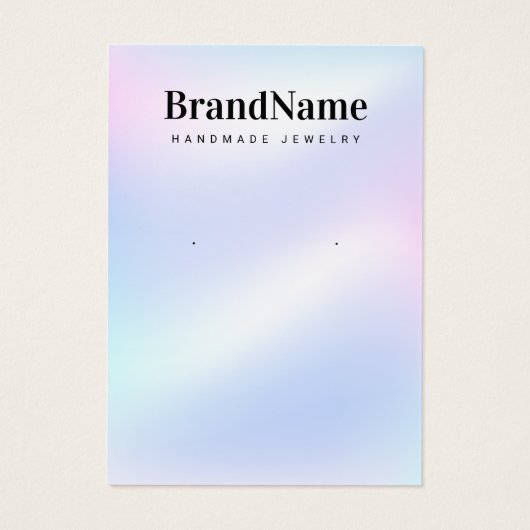 Holografische naam Veroorbaar beeldscherm Dank u k Visitekaartje (Achterkant)