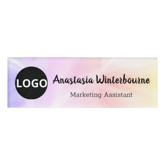 Holografische naambadge - aangepaste Logo, magneti (Voorkant)