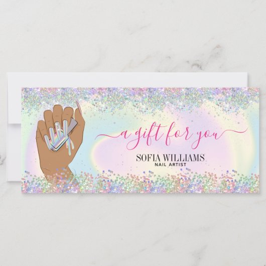 holografische nagellak slachterij hand nagels tech (Voorkant)