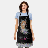 holografische nagellak slachterij hand nagels tech schort (Gedragen)